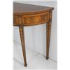 Image 3 : Inlaid demilune mahogany console table