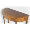 Image 4 : Inlaid demilune mahogany console table