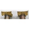 Image 3 : Pair Corinthian faux marble painted columns