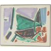 Image 1 : Leon Wall abstract watercolor signed dated 1958