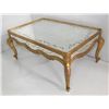 Image 1 : Gilt framed mirrored coffee table