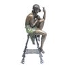 Image 1 : Bronze figure of "A Woman in Chair"