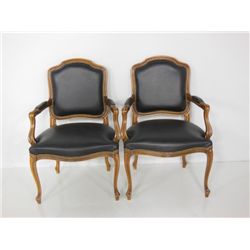 Pair French Provincial arm chairs