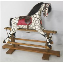 "Rocking Horse" with real horse hair on mane