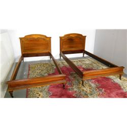 Twin head board & foot board with rails