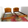 Image 1 : Twin head board & foot board with rails