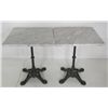 Image 2 : 2 marble top bistro tables