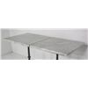 Image 3 : 2 marble top bistro tables