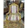 Image 3 : Pair giltwood carved open arm chairs