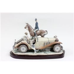 Lladro "Roadster with Dogs & Equestrian"