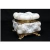 Image 1 : Large wavecrest enameled glass box
