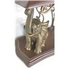 Image 3 : Elephant Gold Tooled Leather Top Console Table
