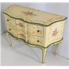 Image 1 : Italian Floral Paint Decorated Ribbon Front Chest