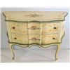 Image 2 : Italian Floral Paint Decorated Ribbon Front Chest