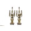 Image 1 : Pair late 19th c. bronze figural candelabrum