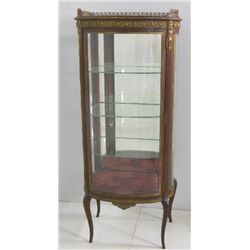 French bronze mounted curio with gallery