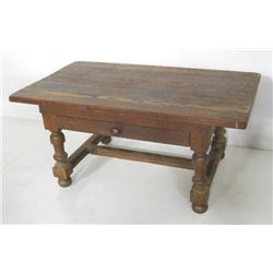 17thc Jacobean oak low credenza tavern table