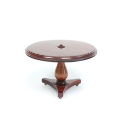 Miniature Regency mahogany pedestal center table