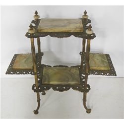 Victorian Etagere with Onyx Inserts
