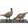 Image 4 : Pair of Bronze Pheasants Mounted on Marble Base