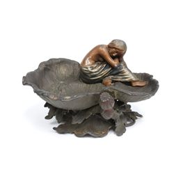 Paint Decorated Metal Centerpiece