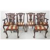 Image 1 : Set of 6 Chippendale Style Dining Room Chairs