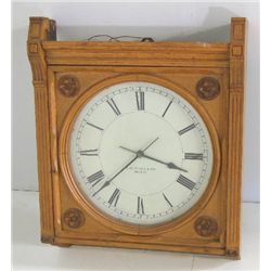 E. Howard & Co. Boston oak Victorian wall clock