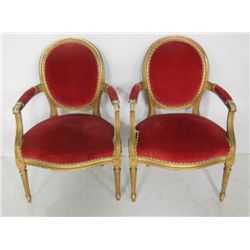 Pair Louis XVI fauteuils