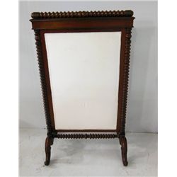 19th c. Empire mahogany firescreen
