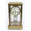 Image 1 : Crystal & Brass regulator clock