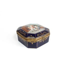 Sevres handpainted hinged box
