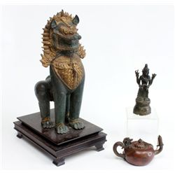 Group lot of Asian bronzes