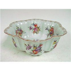 Dresden porcelain bowl with "Flowers"