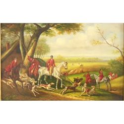 20thc. Painting on Porcelain Framed