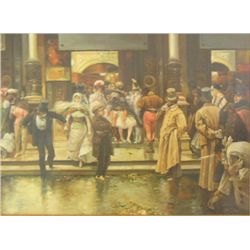 20thc. N. Bingham painting on porcelain signed