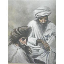 20th c. framed oil painting signed Johnson