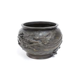 19th c. Chinese bronze bowl