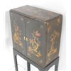 Image 3 : Chinese 2 door lacquered cabinet on stand