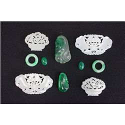 Lot of 8 Chinese Jade Pieces