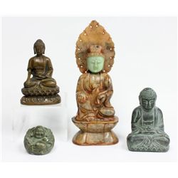 4 seated Buddhas