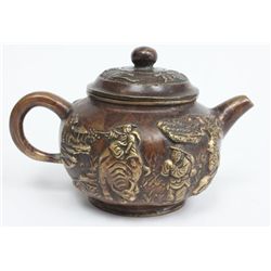 Chinese bronze teapot