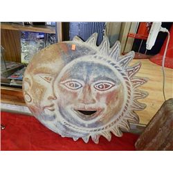 CLAY POTTERY  - SUN & MOON - LARGE