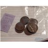Image 1 : BAG OF COINS - KING GEORGE VI - 1937 AND QUARTER (1867-1967) & 1837 ½ PENNY AND KING GEORGE V - 1932