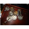 Image 2 : TRAY OF ASSORTED POCKET WATCH PARTS - SILVER & OTHER - TRAY NOT INCLUDED