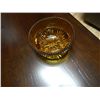 Image 2 : ART GLASS - AMBER GLASS SERVING BOWL