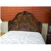 Image 2 : QUEEN BED FRAME - DARK WALNUT - NEW