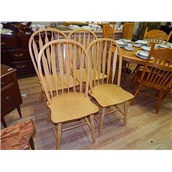 CHAIR - HIGH BACK ARROW BACK  - NEW - BID X 4