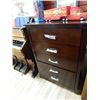 Image 1 : CHERRY FINISH 5 DRAWER HIGH BOY DRESSER