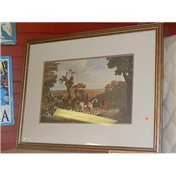 FRAMED PRINT - FOX HUNT