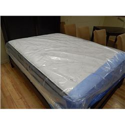 QUEEN EURO TOP MATTRESS - NEW - FOAM ENCASED - 720 CONTINUOUS COILS & MEMORY FOAM